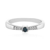 Zilveren ring met een I3 Champagne Diamant