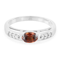 Zilveren ring met een oranje Mashewa zirkoon