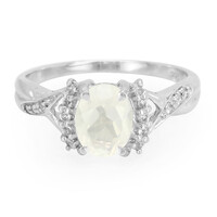 Zilveren ring met een eismaan kwarts