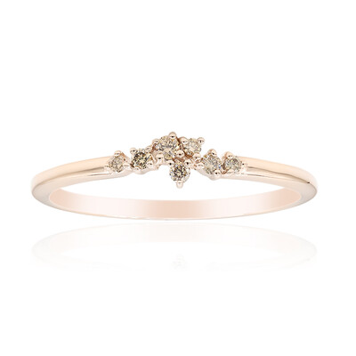 Gouden ring met een SI1 Argyle Rose De France Diamant (Annette)