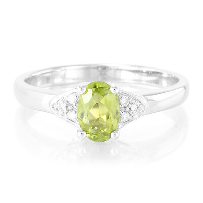 Zilveren ring met een toermalijn