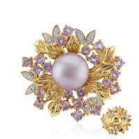 Zilveren broche met een Ming Parel (TPC)