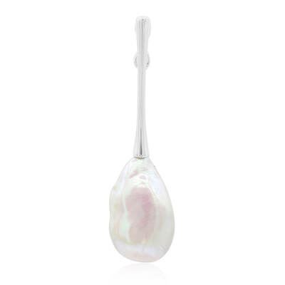 Zilveren hanger met een zoetwater kweekparel (TPC)