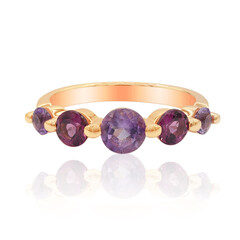 Zilveren ring met een amethist