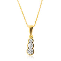 Gouden halsketting met een SI diamant