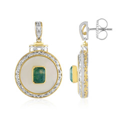 Zilveren oorbellen met parelmoer (Gems en Vogue)
