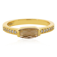 Zilveren ring met een rookkwarts
