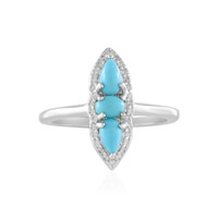 Zilveren ring met Sleeping Beauty Turkooisen