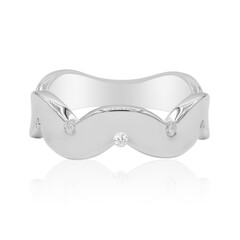 Zilveren ring met I1 (G) Diamanten