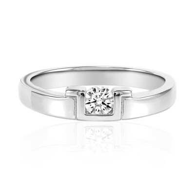 Gouden ring met een VS2 (G) Diamant (adamantes [!])