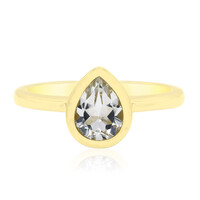 Zilveren ring met een witte topaas