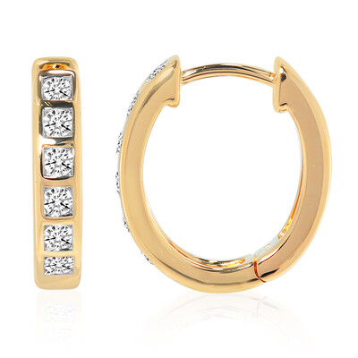 Gouden oorbellen met IF Diamanten (D) (Annette)