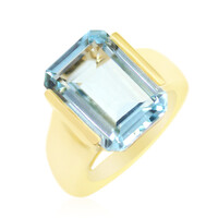 Zilveren ring met een hemel-blauwe topaas