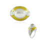 Zilveren ring met een Groene maansteen (Adela Silber)