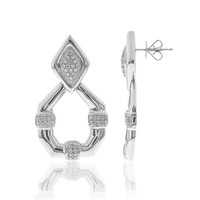 Gouden oorbellen met SI1 (H) Diamanten (CIRARI)