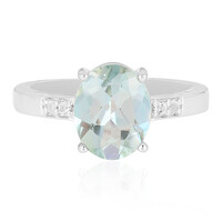 Zilveren ring met een Mountain Lake Kwarts