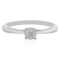 Zilveren ring met een I2 (H) Diamant