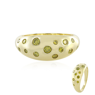 Gouden ring met I2 Gele Diamanten (de Melo)