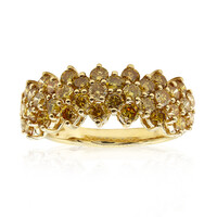 Gouden ring met SI2 Oranje Diamanten (CIRARI)