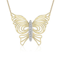 Gouden halsketting met een zirkoon (Ornaments by de Melo)