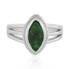Zilveren ring met een Uwarowiet