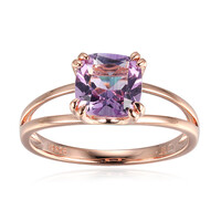 Zilveren ring met een lavendel amethist