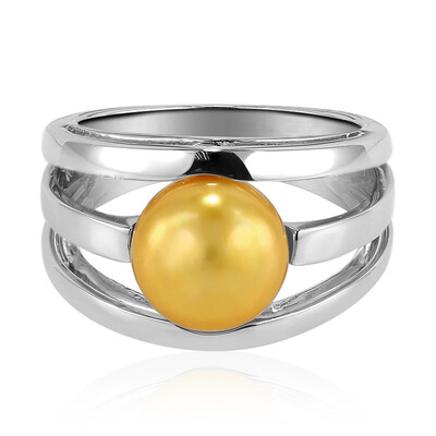 Zilveren ring met een zoetwater kweekparel (MONOSONO COLLECTION)