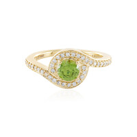 Gouden ring met een demantoid (AMAYANI)