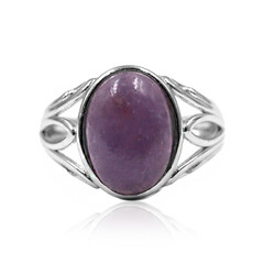 Zilveren ring met een lepidoliet