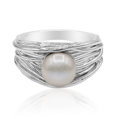 Zilveren ring met een zoetwater kweekparel (TPC)