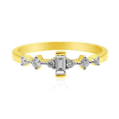 Gouden ring met een Diamant SI1 (G) (Annette)
