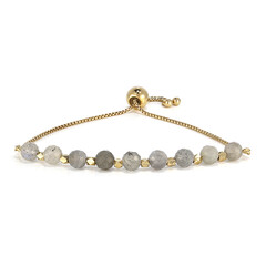 Zilveren armband met labradorieten