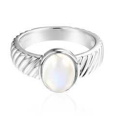 Zilveren ring met een Tanzania Regenboog Maansteen