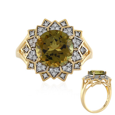 Gouden ring met een Neon toermalijn (D'vyere)