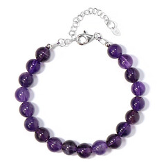 Zilveren armband met amethisten