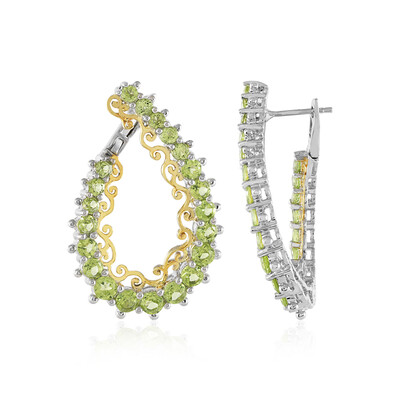 Zilveren oorbellen met peridoots (Dallas Prince Designs)