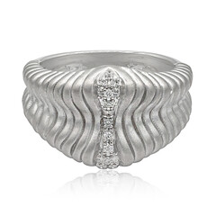 Zilveren ring met I1 (G) Diamanten