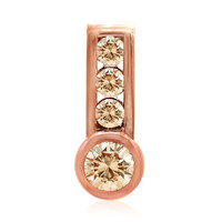 Gouden hanger met een SI1 Argyle Rose De France Diamant