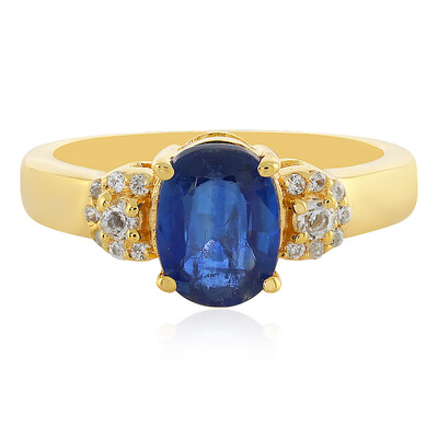 Zilveren ring met een kyaniet