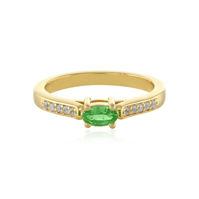 Zilveren ring met een tsavoriet