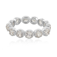Zilveren ring met danburietkristallen