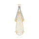 Gouden hanger met een Braziliaanse witte opaal