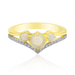 Gouden ring met een Coober Pedy opaal (Mark Tremonti)