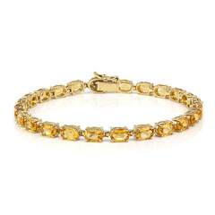 Zilveren armband met citrienstenen
