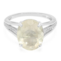 Zilveren ring met een Orthoklaas