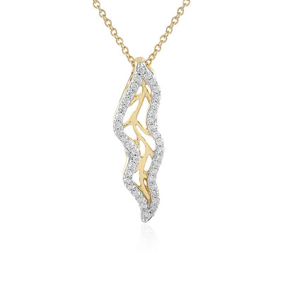 Gouden halsketting met een Loepzuivere (F) Diamant (LUCENT DIAMONDS)