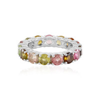 Zilveren ring met toermalijnen