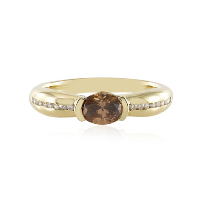 Gouden ring met een SI2 Bruine Diamant (de Melo)