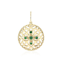 Gouden hanger met een Braziliaanse smaragd (Ornaments by de Melo)