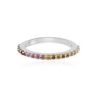 Zilveren ring met toermalijnen